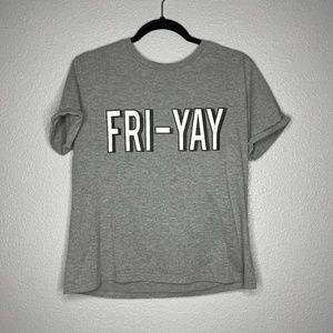 Topshop Grey Fri-yay t-shirt - M